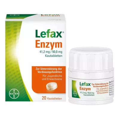 Comprimés à croquer denzyme Lefax, 20 pc