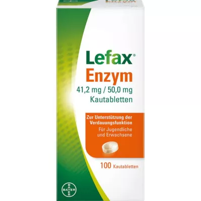 LEFAX Comprimés à mâcher enzymatiques, 100 pcs