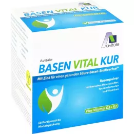 BASEN VITAL KUR plus Vitamine D3+K2 poudre, 60 pc