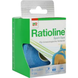 RATIOLINE Sport-Tape 5 cmx5 m turquoise, 1 pc