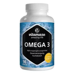 OMEGA-3 1000 mg EPA 400/DHA 300 gélules hautement dosées, 90 pcs