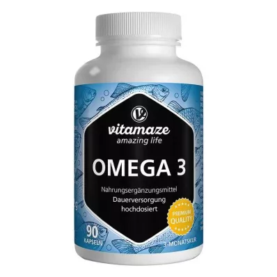 OMEGA-3 1000 mg EPA 400/DHA 300 gélules hautement dosées, 90 pcs