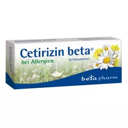 CETIRIZIN comprimés pelliculés bêta, 30 pc