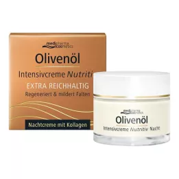 Crème de nuit nutritive à la crème intensive à lhuile dolive, 50 ml