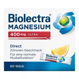 BIOLECTRA Magnésium 400 mg ultra Direct Citron, 60 Comprimés