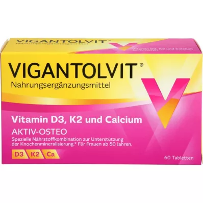 VIGANTOLVIT Vitamine D3 K2 Calcium comprimés pelliculés, 60 pc