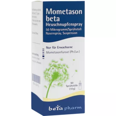 MOMETASON Bêta spray contre le rhume des foins 50μg/Sp.60 Sp.St, 10 g