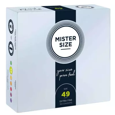 MISTER Préservatifs Size 49, 36 pces