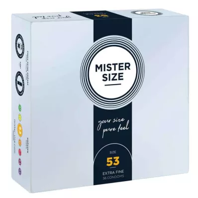 MISTER Préservatifs Size 53, 36 pces