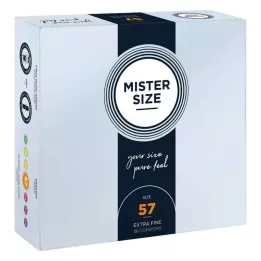 MISTER Préservatifs Size 57, 36 pces