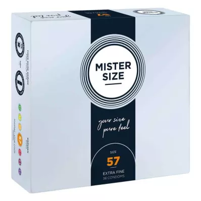 MISTER Préservatifs Size 57, 36 pces