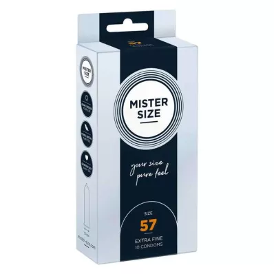 MISTER Préservatifs Size 57, 10 pcs