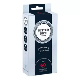 MISTER Préservatifs Size 60, 10 pièces