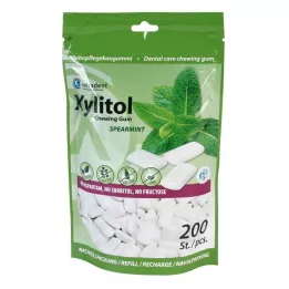MIRADENT Xylitol Chewing Gum Menthe verte Ref., 200 pces