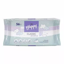 BELLA Lingettes humides Happy Baby sensitive avec applicateur, 56 pces