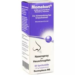 MOMEKORT 50 μg/pulvérisation nasale Susp.60 Adultes, 10 g
