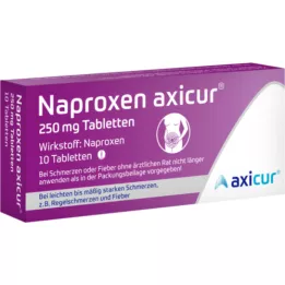 NAPROXEN axicur 250 mg comprimés, 10 pcs