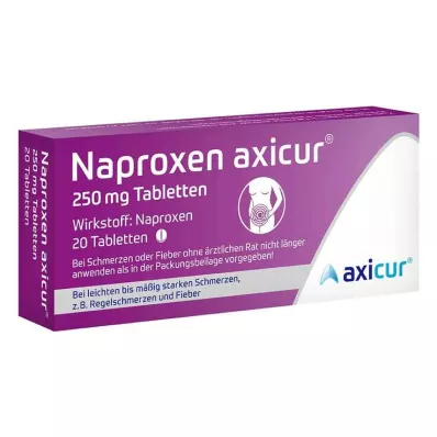Naproxène Axicur® 250 mg comprimés, 20 pc Naproxène Axicur® 250 mg comprimés, 20 pc