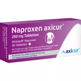 NAPROXEN axicur 250 mg comprimés, 30 pcs