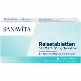 REISETABLETTEN Sanavita 50 mg comprimés, 20 pcs