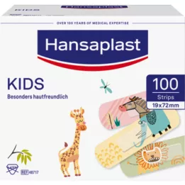 HANSAPLAST Kids Patch Strips Univeral, 100 pièces