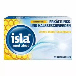ISLA MED Pastilles au miel et aux agrumes akut, 20 pces