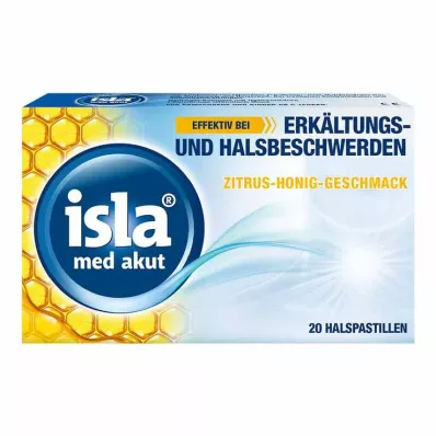 ISLA MED Pastilles au miel et aux agrumes akut, 20 pces