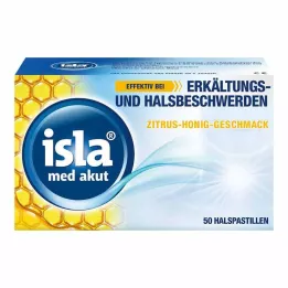 ISLA MED Pastilles au miel et aux agrumes akut, 50 pces