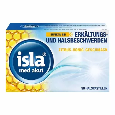 isla® med pastilles aiguës saveur agrumes-miel, 50 pièces