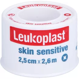 LEUKOPLAST Skin Sensitive 2,5 cmx2,6 m avec protection, 1 pc