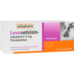 LEVOCETIRIZIN-ratiopharm 5 mg comprimés pelliculés, 100 pc