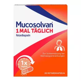MUCOSOLVAN Gélules à libération prolongée 1 fois par jour, 20 gélules