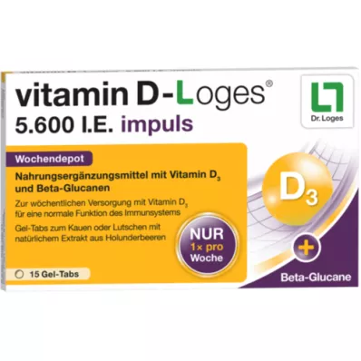 VITAMIN D-LOGES 5.600 UI impuls dépôt hebdomadaire KTA, 15 unités