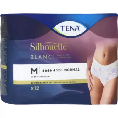 TENA SILHOUETTE normal M blanc, 12 pcs