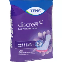 TENA LADY Protections Discreet maxi night, 12 pièces