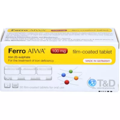 FERRO AIWA 100 mg Comprimés pelliculés, 50 pc