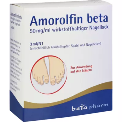 AMOROLFIN beta 50 mg/ml vernis à ongles, 3 ml