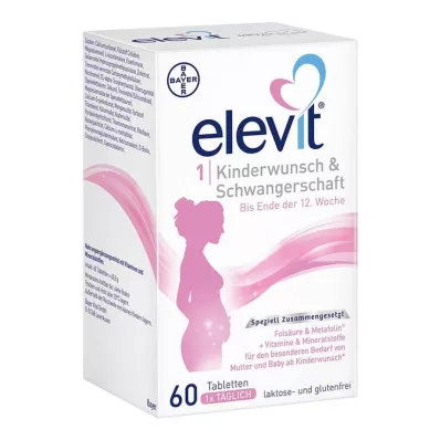ELEVIT 1 Désir denfant &amp; Comprimés pour la grossesse, 1X60 St