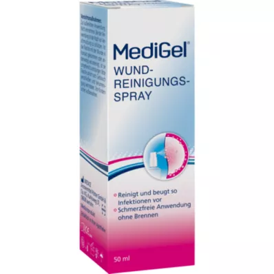 MEDIGEL Spray nettoyant pour les plaies, 50 ml