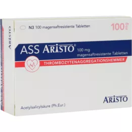 ASS Aristo 100 mg comprimés gastro-résistants, 100 comprimés