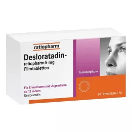 DESLORATADIN-ratiopharm 5 mg comprimés pelliculés, 50 pc