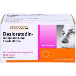DESLORATADIN-ratiopharm 5 mg comprimés pelliculés, 100 pc