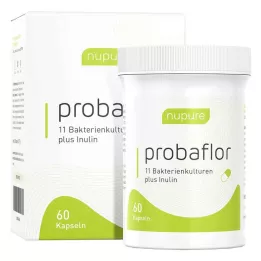 NUPURE probaflor Probiotiques pour lassainissement de lintestin, 60 cps