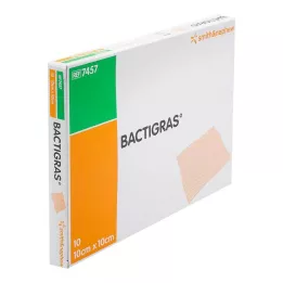 BACTIGRAS Compresse de paraffine antiseptique 10x10 cm, 10 pces