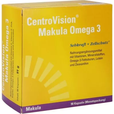 CENTROVISION Gélules doméga-3 pour la macula, 90 gélules