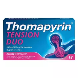 THOMAPYRIN TENSION DUO 400 mg/100 mg Comprimés pelliculés, 18 pcs