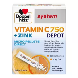DOPPELHERZ Vitamine C 750 Depot system Pellets, 20 pcs
