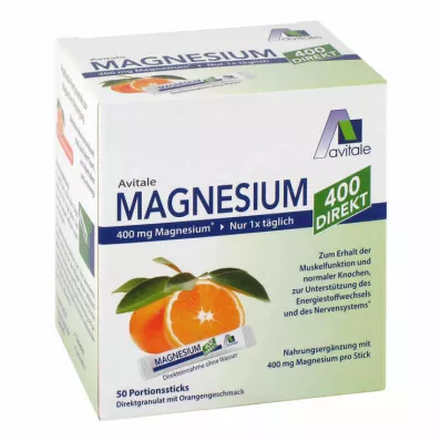 MAGNESIUM 400 orange direct Bâtonnets-portions, 50X2.1 g