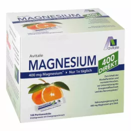 MAGNESIUM 400 orange direct Bâtonnets-portions, 100X2.1 g