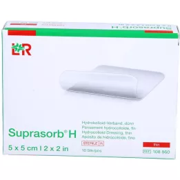 SUPRASORB H Hydrocoll.band.mince 5x5 cm, 10 pces